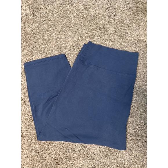 Old Navy Active Pants - Old Navy Active Balance Legging Go-Dry Blue High Waisted 3/4 Crop Leggings L/XL